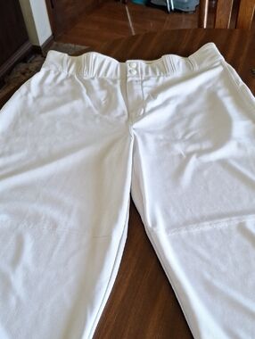 Men's White Performance Baseball Pants